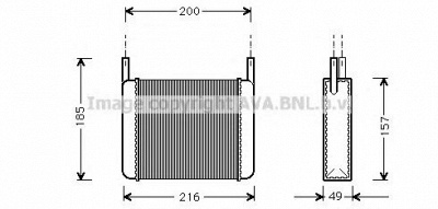 AVA QUALITY COOLING al6033 -  Теплообменник, отопление салона